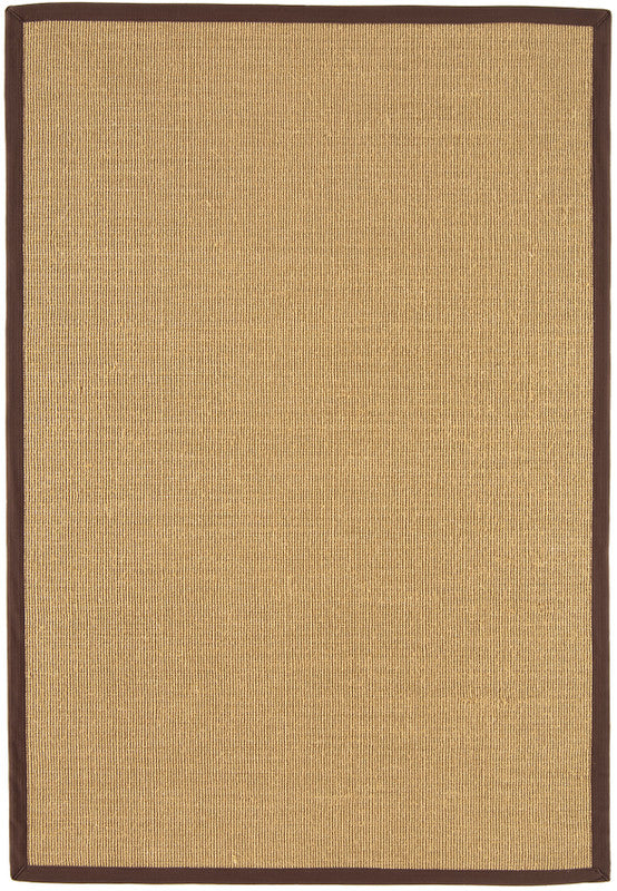 A chocolate flatweave rug built for hard wear