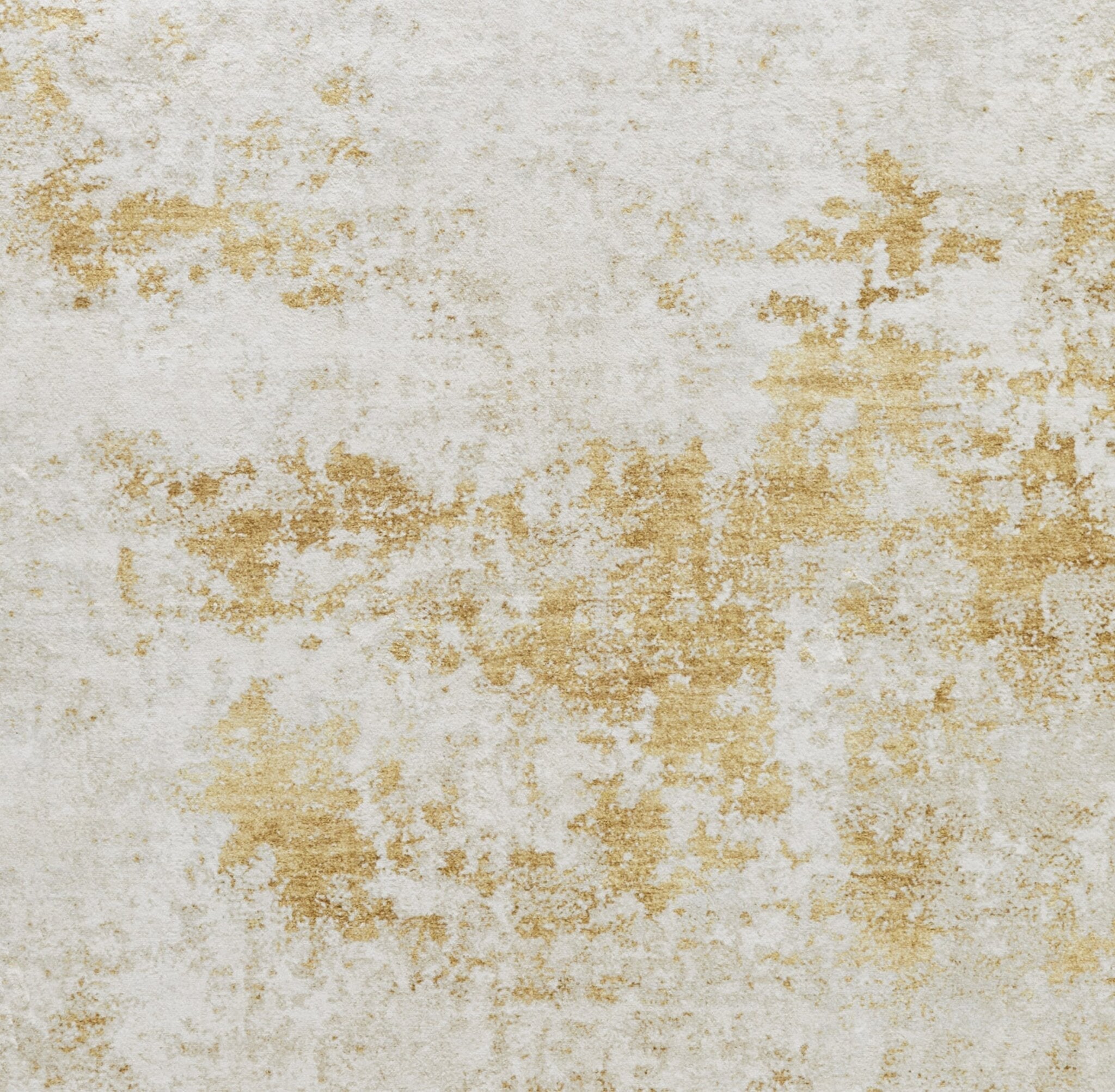 A light gold machine-washable rug suited to family homes