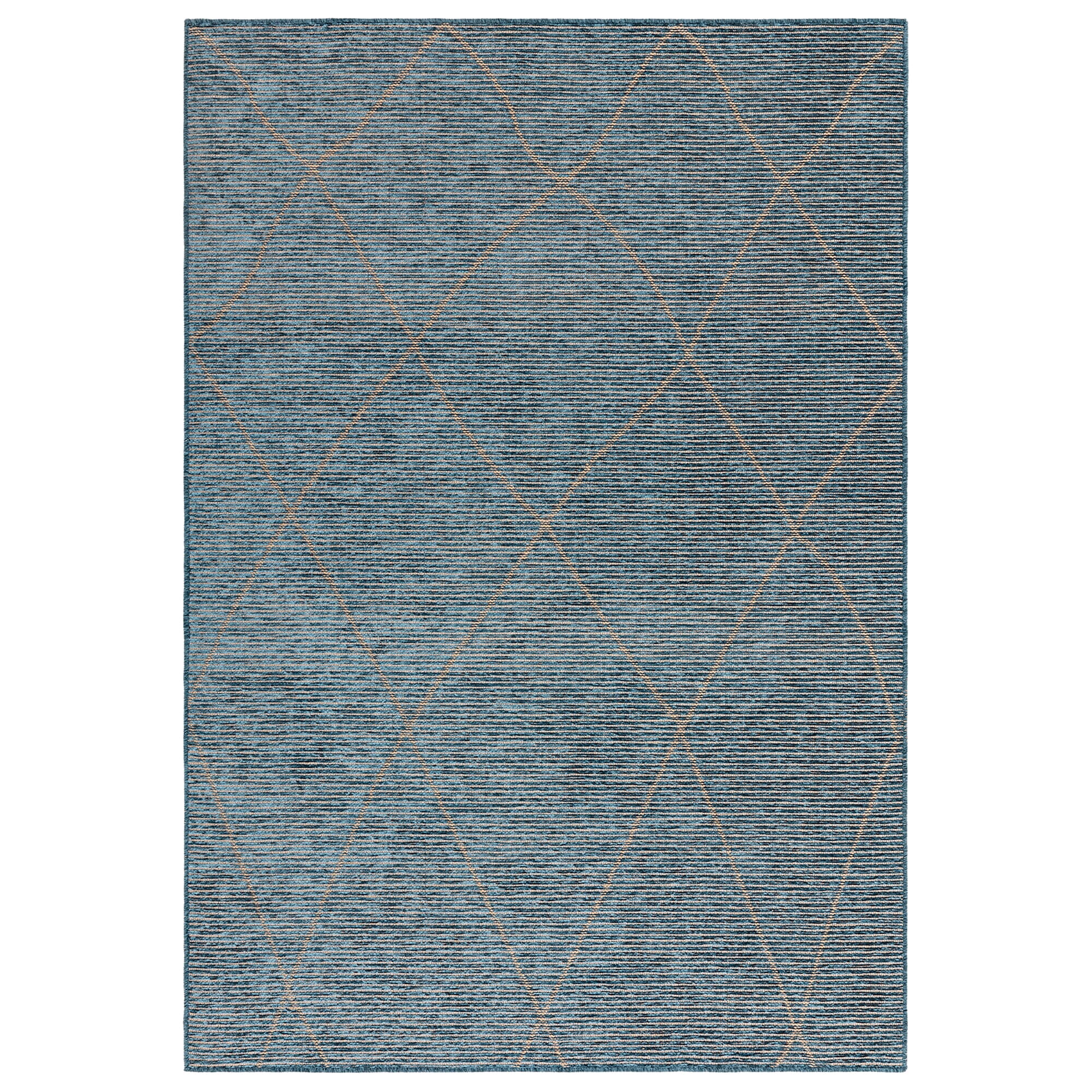 A teal plain rug for coordinating a bedroom colour scheme