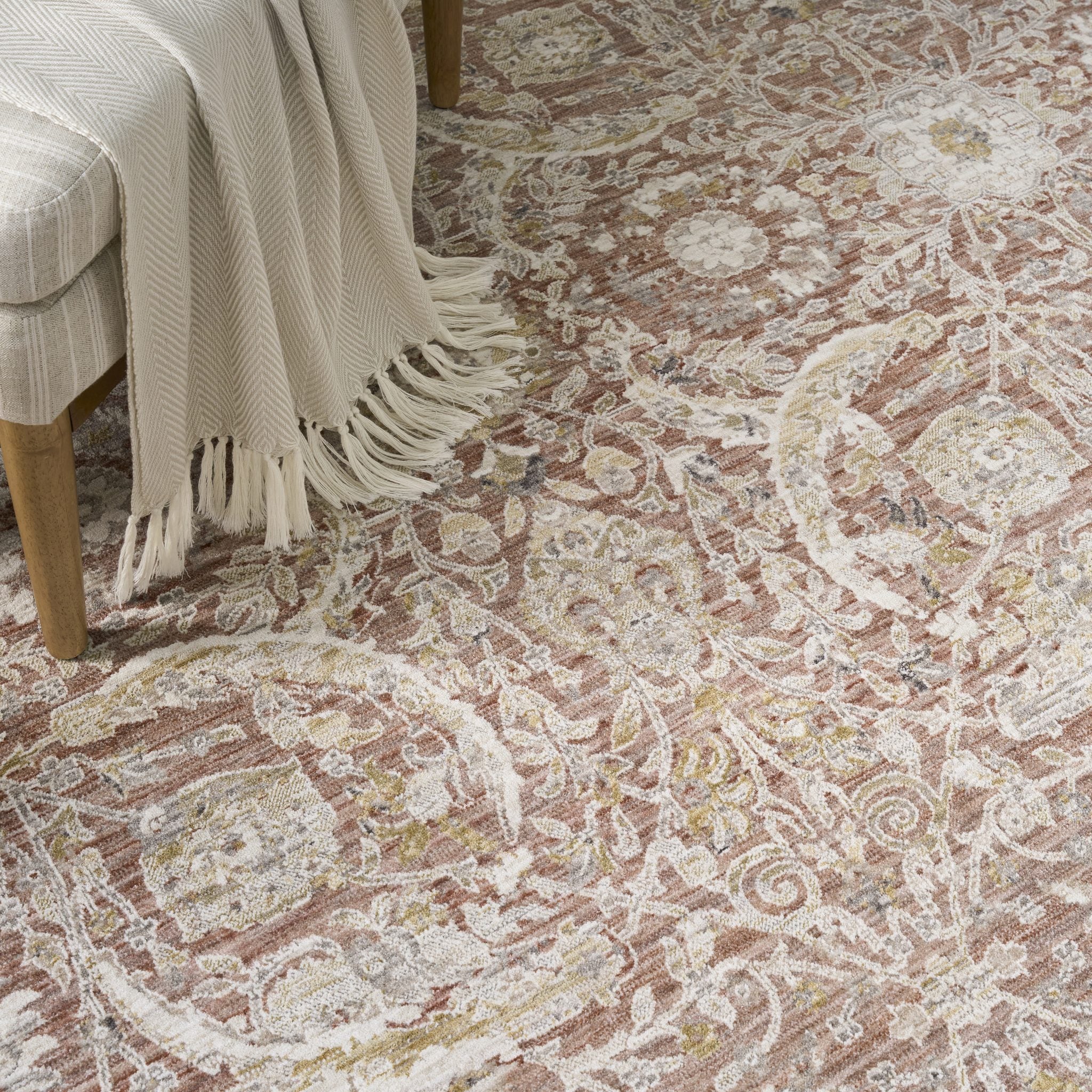 Antique Fusion Anf03 Brick rug