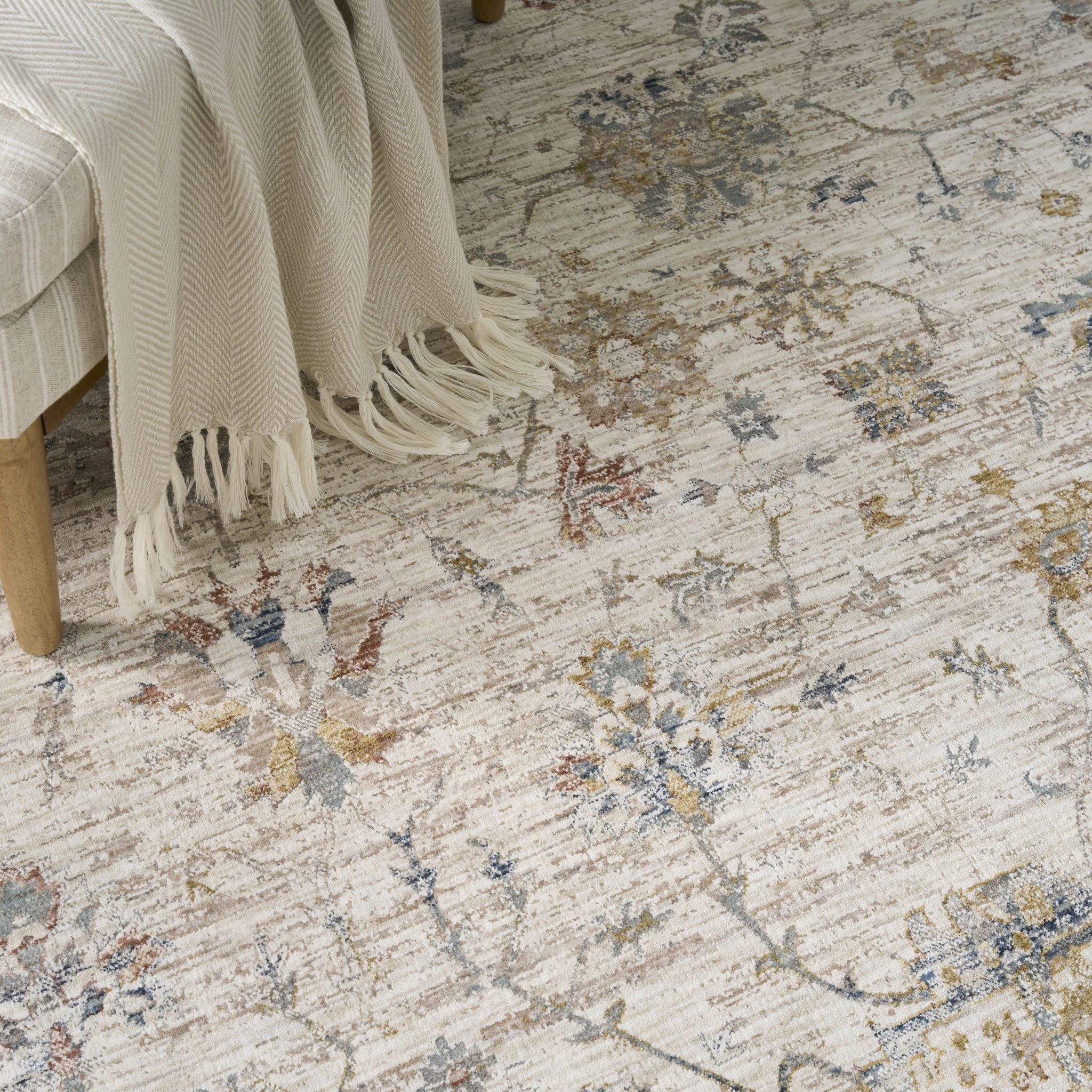 Antique Fusion Anf04 Ivory Multicolour rug