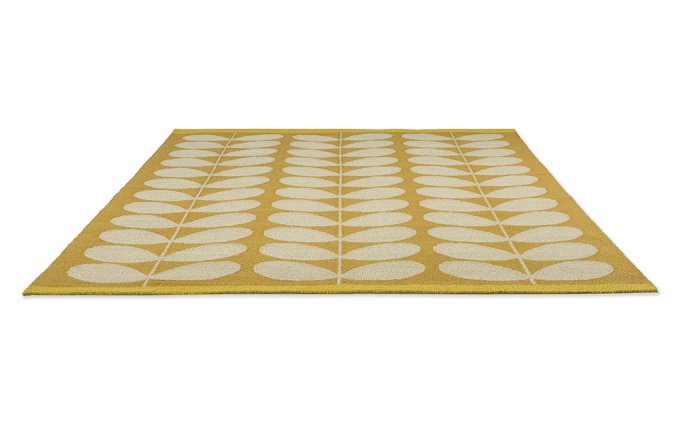 Orla Kiely Solid Stem Sunflower outdoor rug angled view