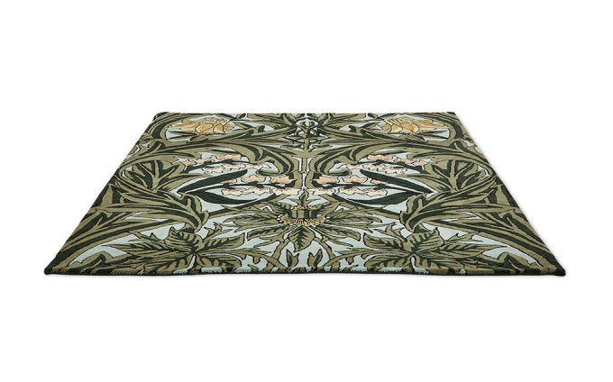 Morris & Co Bluebell Leafy Arbour Green 127607