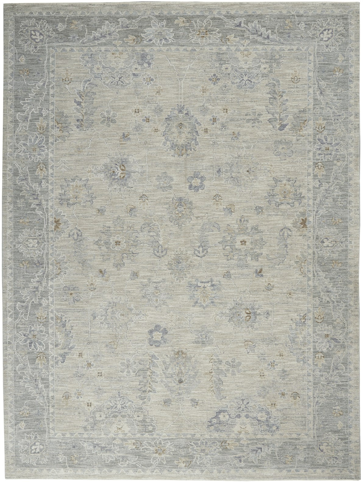 Infinite IFT03 Light Grey rug - overhead flat view