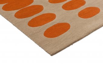 Orla Kiely Optical Oval Orange/Sand