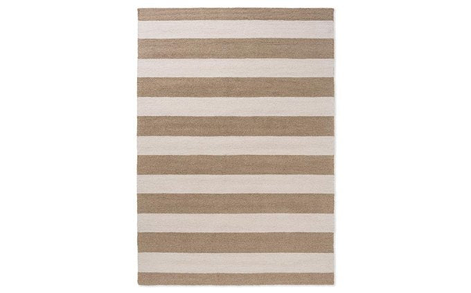 Laura Ashley Lille Pale Ochre outdoor rug full flat view
