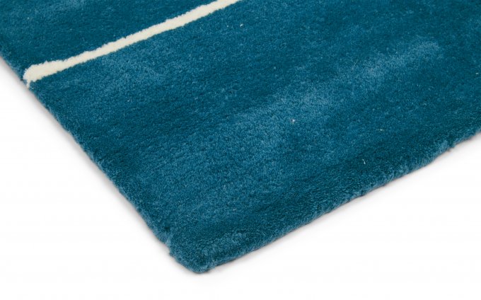 Scion Mr Fox Denim rug corner detail