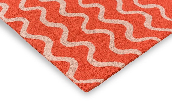 Scion Ribbon Coral rug corner detail