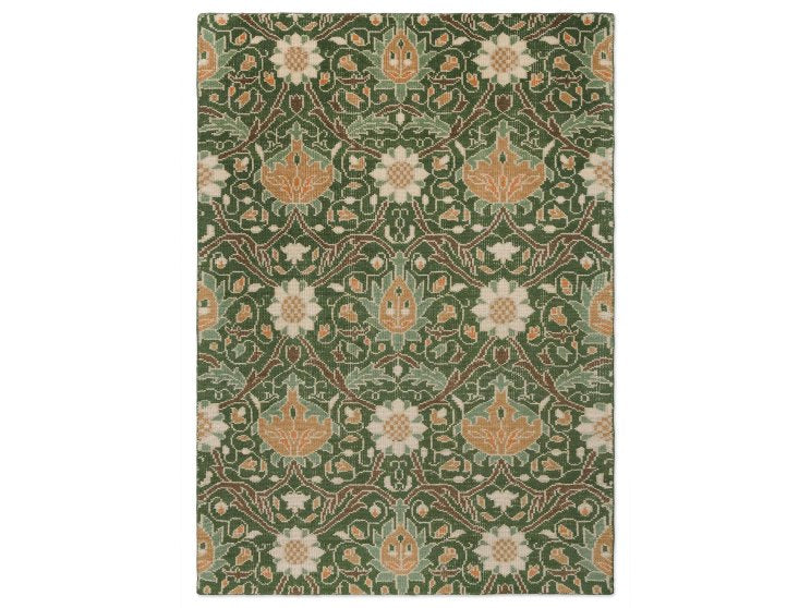 Morris & Co Montreal Forest rug full flat view