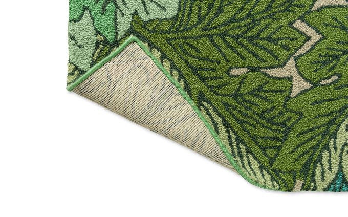 Morris & Co Acanthus Nettle Sky Blue outdoor rug backing