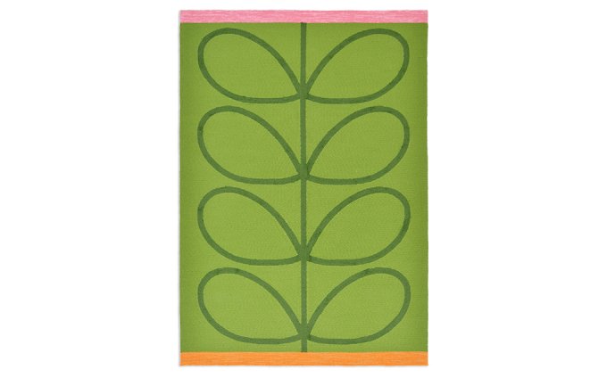 Orla Kiely Giant Linear Stem Seagrass outdoor rug full flat view