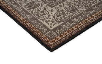 Morris & Co Borage Grey rug pile detail
