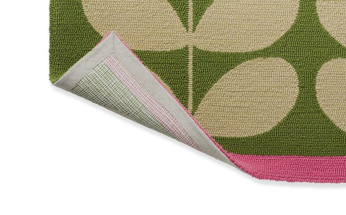 Orla Kiely Solid Stem Basil outdoor rug backing