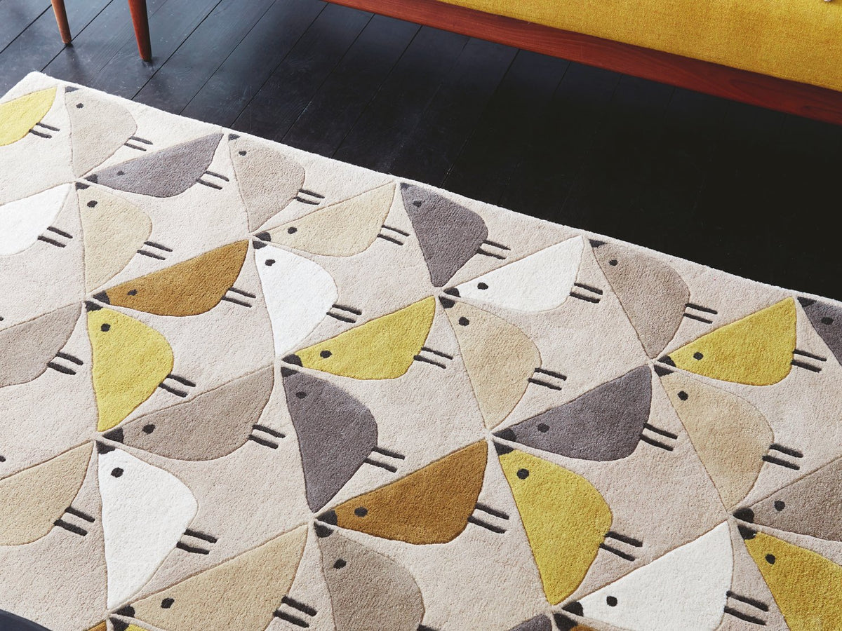Scion Lintu Dandelion rug styled in a room setting