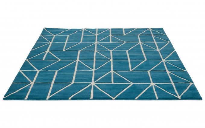 Scion Viso Denim rug angled view
