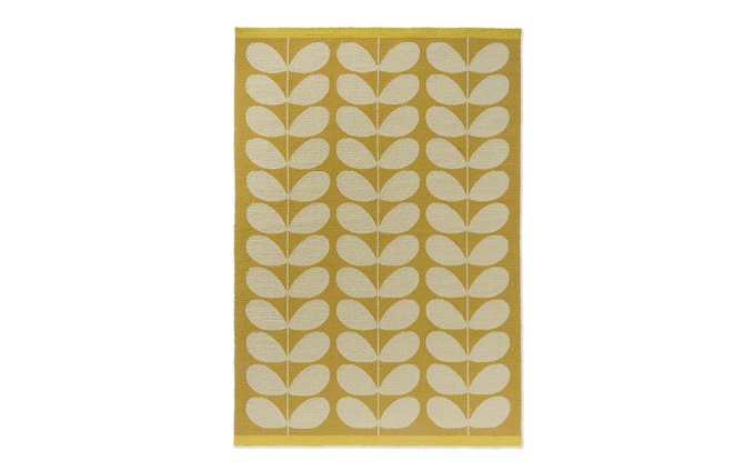 Orla Kiely Solid Stem Sunflower outdoor rug full flat view