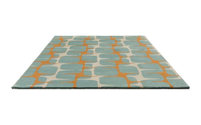 Scion Going Lohko Sky rug angled view