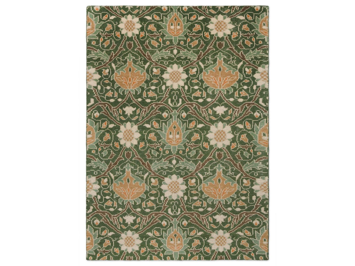 Morris & Co Montreal Forest rug full flat view