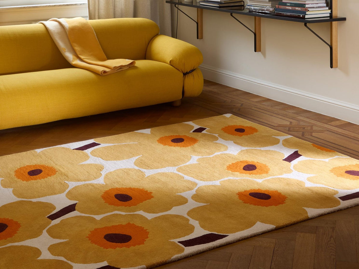 Marimekko Unikko Honey rug | Kelaty