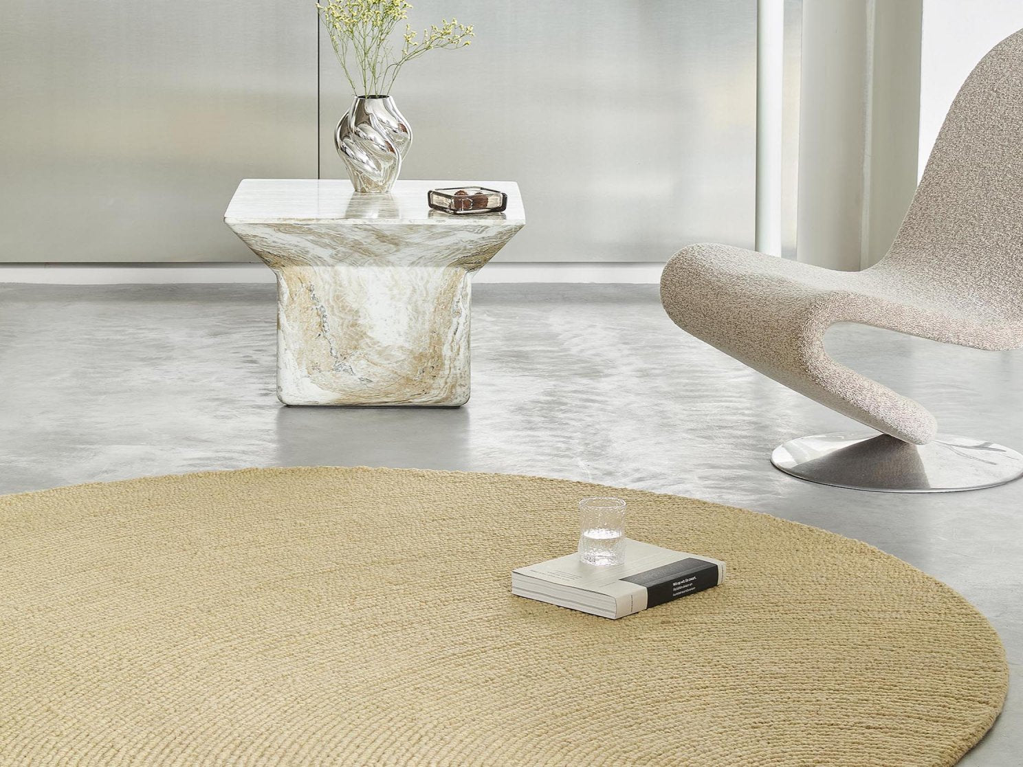Decor Echo Sand Round rug