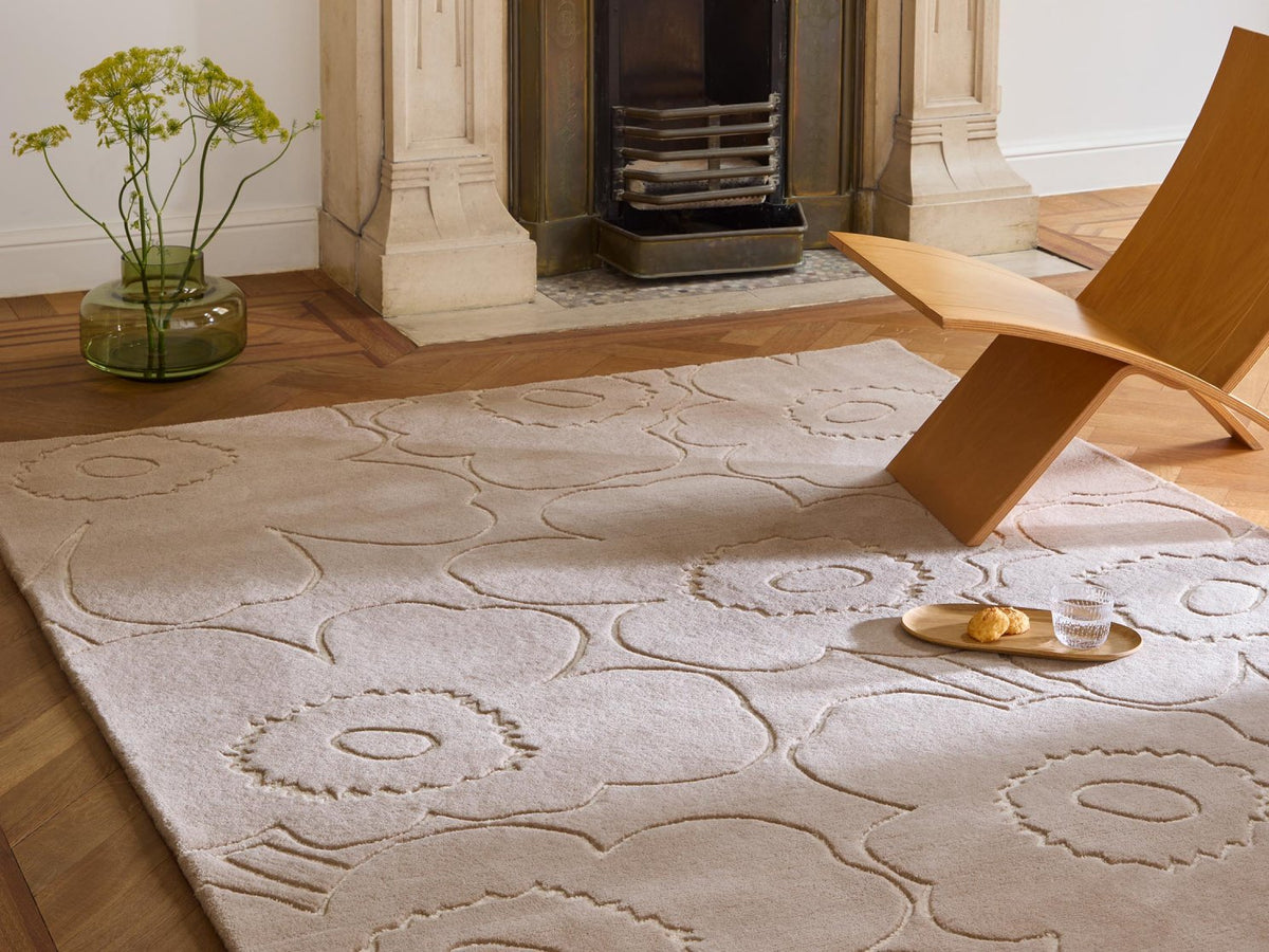 Marimekko Piirto Unikko Greige rug | Kelaty