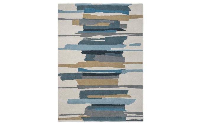 Harlequin Zeal Indigo 43008 rug full flat view