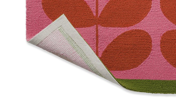 Orla Kiely Solid Stem Paprika outdoor rug backing