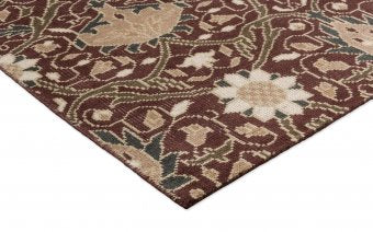 Morris & Co Montreal Russet rug weave detail