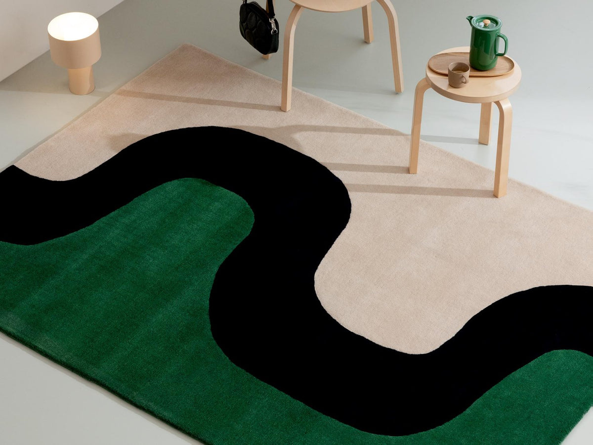 Marimekko Seireeni Green rug | Kelaty