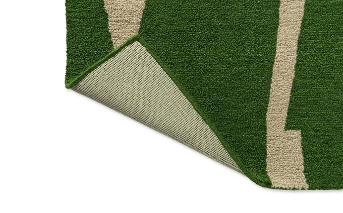 Scion Moqui Green outdoor rug backing