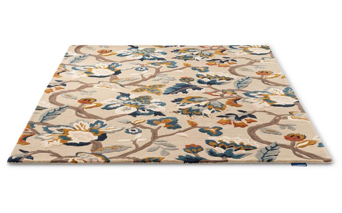 Sanderson Amanpuri Stone 145101 rug angled view