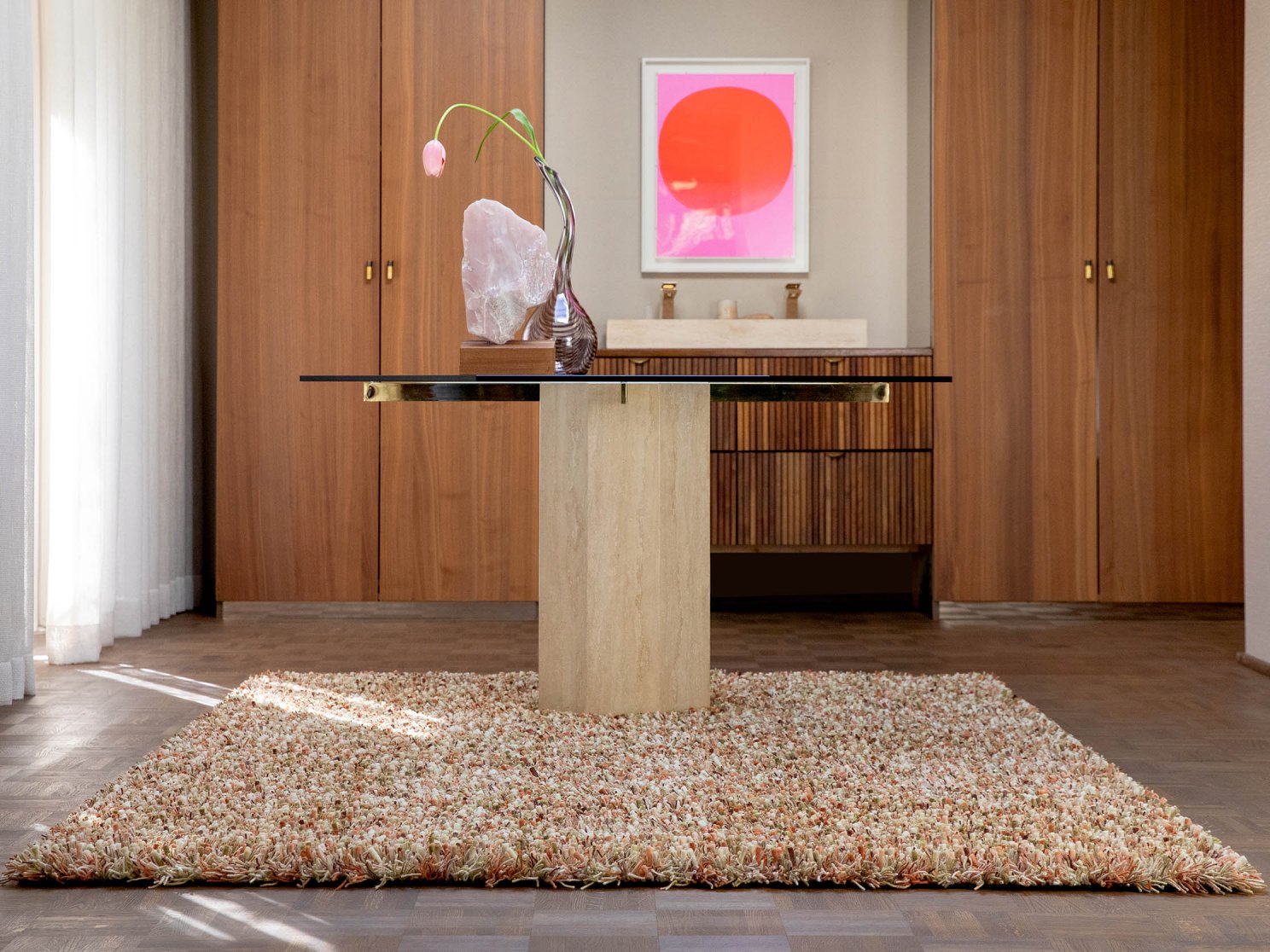 Spring Pumpkin rug