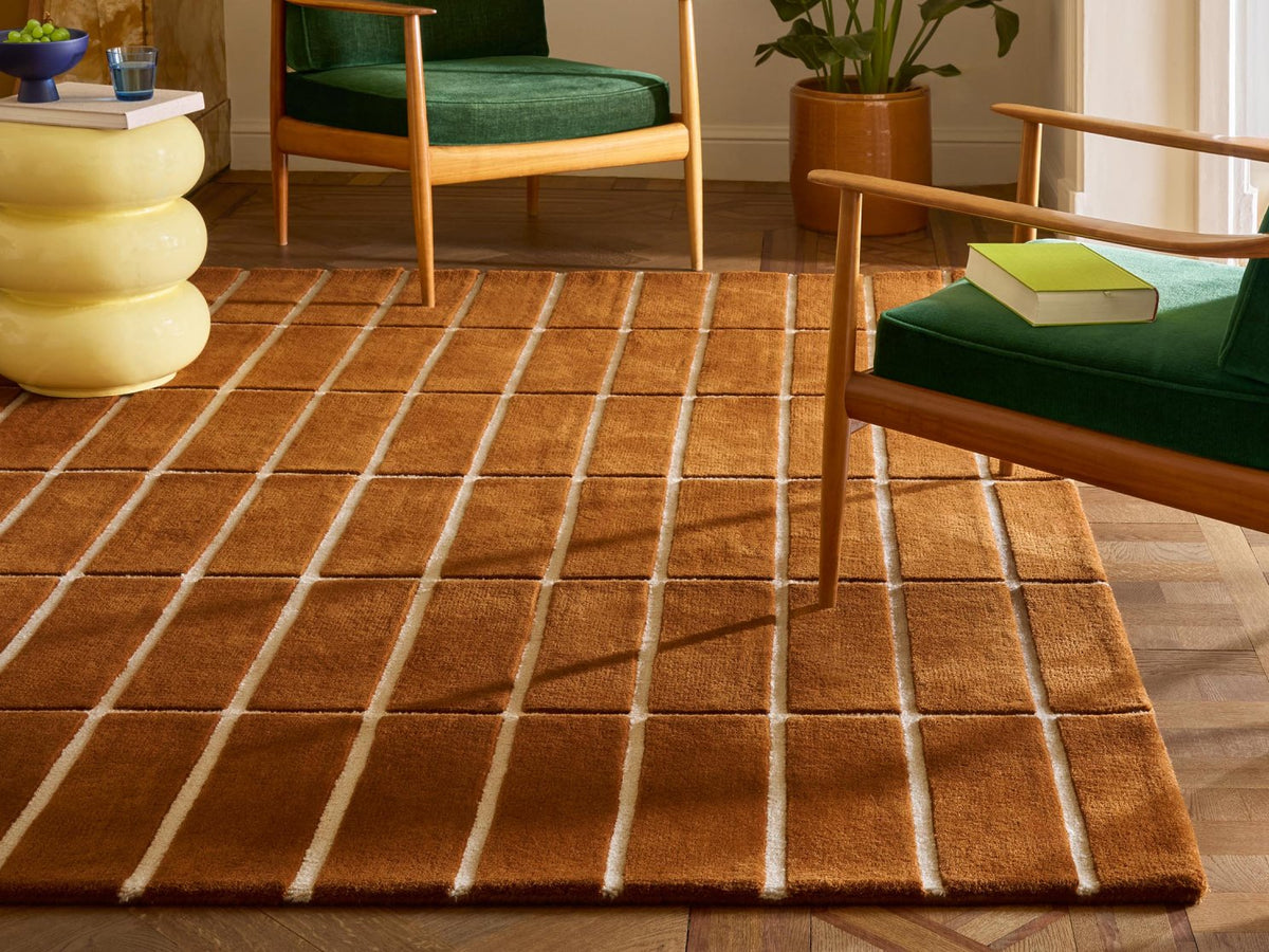 Marimekko Tiiliskivi Brown rug | Kelaty