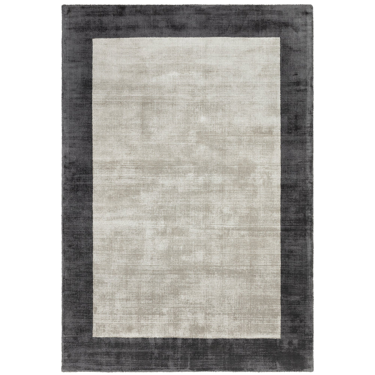 Blade border - Charcoal Silver rug