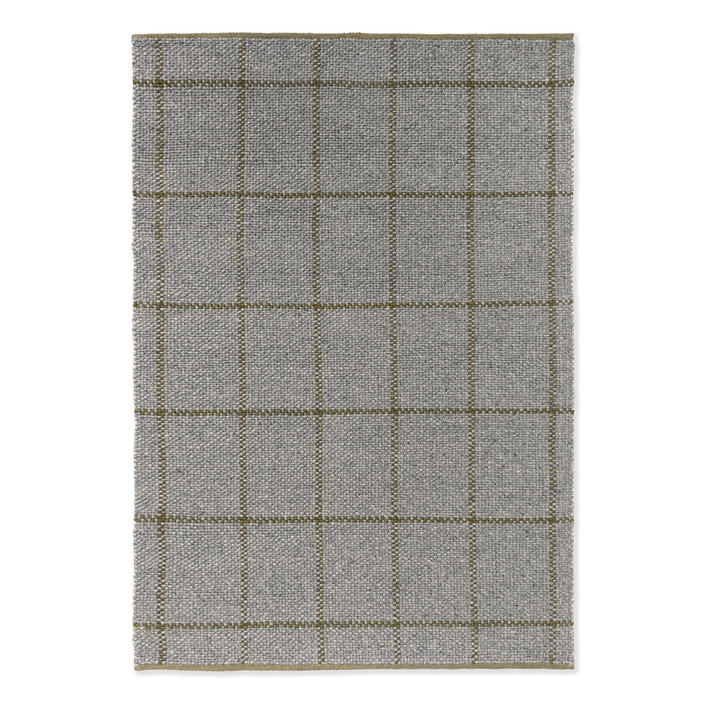 Craft Matter Check Slate Olive rug
