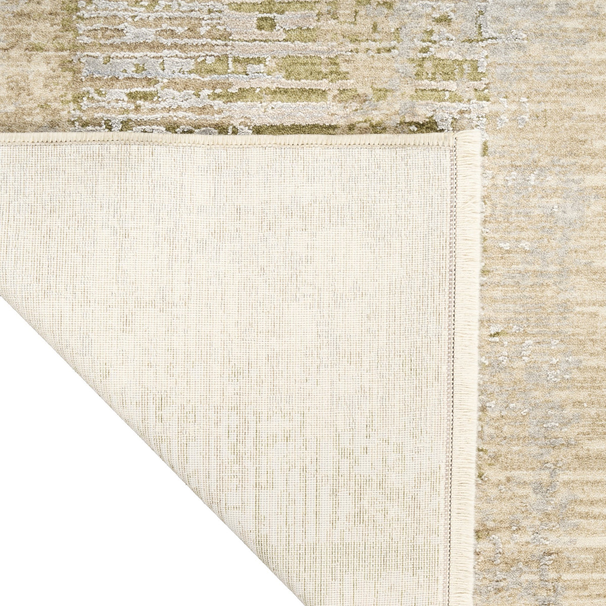 Calvin Klein Drift DRF01 Beige Sage rug corner detail