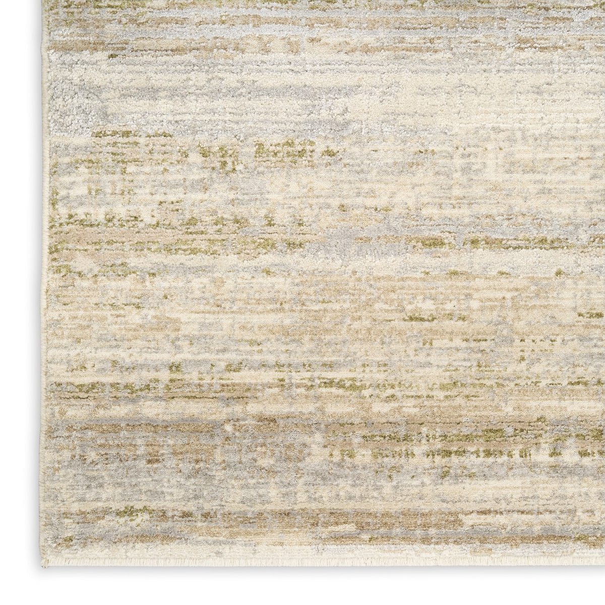 Calvin Klein Drift DRF03 Sand rug fringe detail