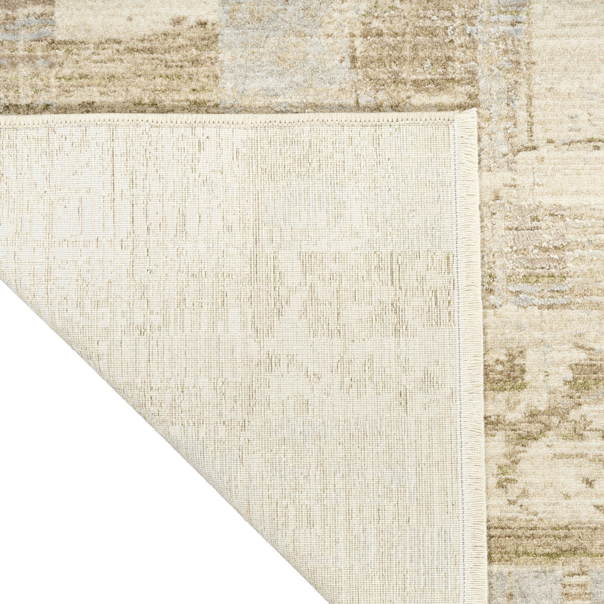 Calvin Klein Drift DRF04 Beige Grey rug corner detail