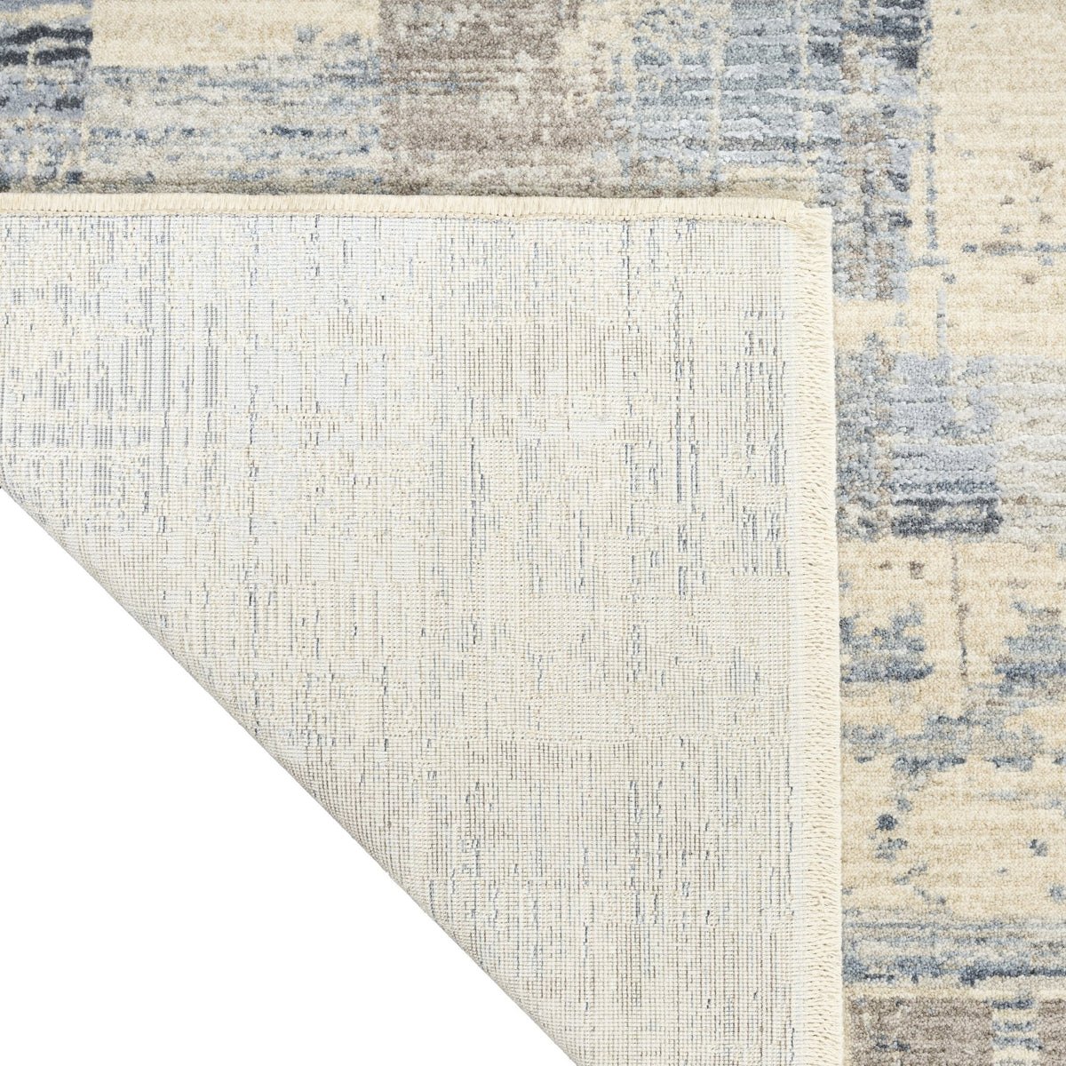 Calvin Klein Drift DRF04 Blue Beige rug corner detail
