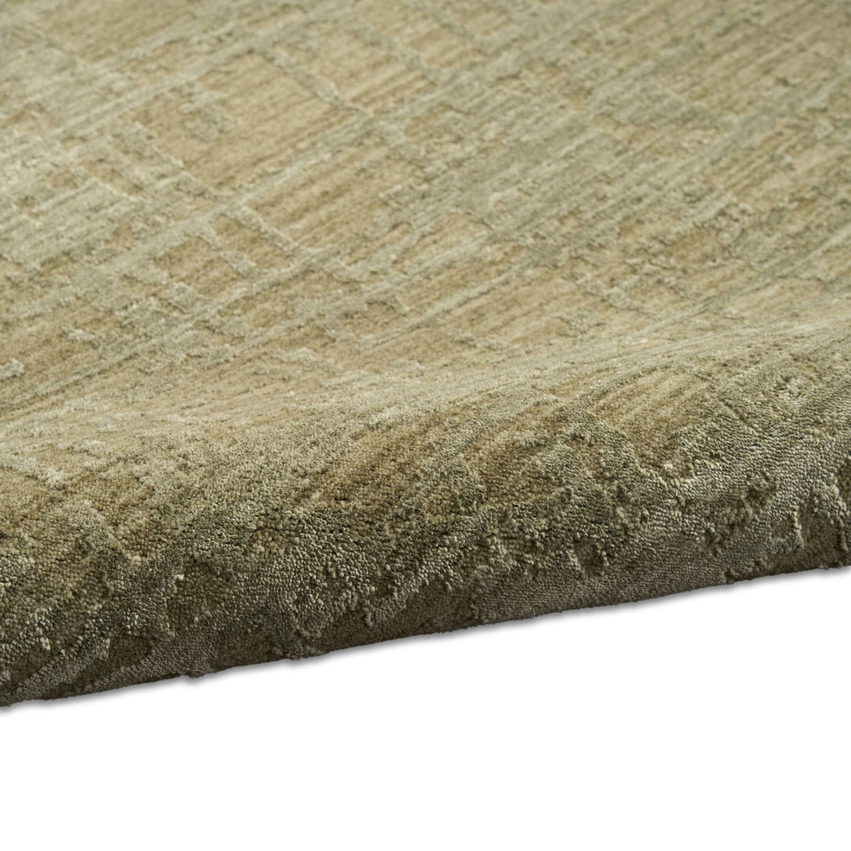 Calvin Klein Latitude LTD01 Green rug texture close-up