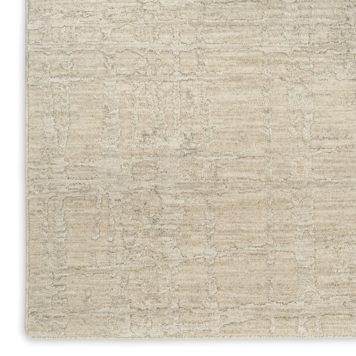 Calvin Klein Latitude LTD01 Ivory Beige rug fringe detail