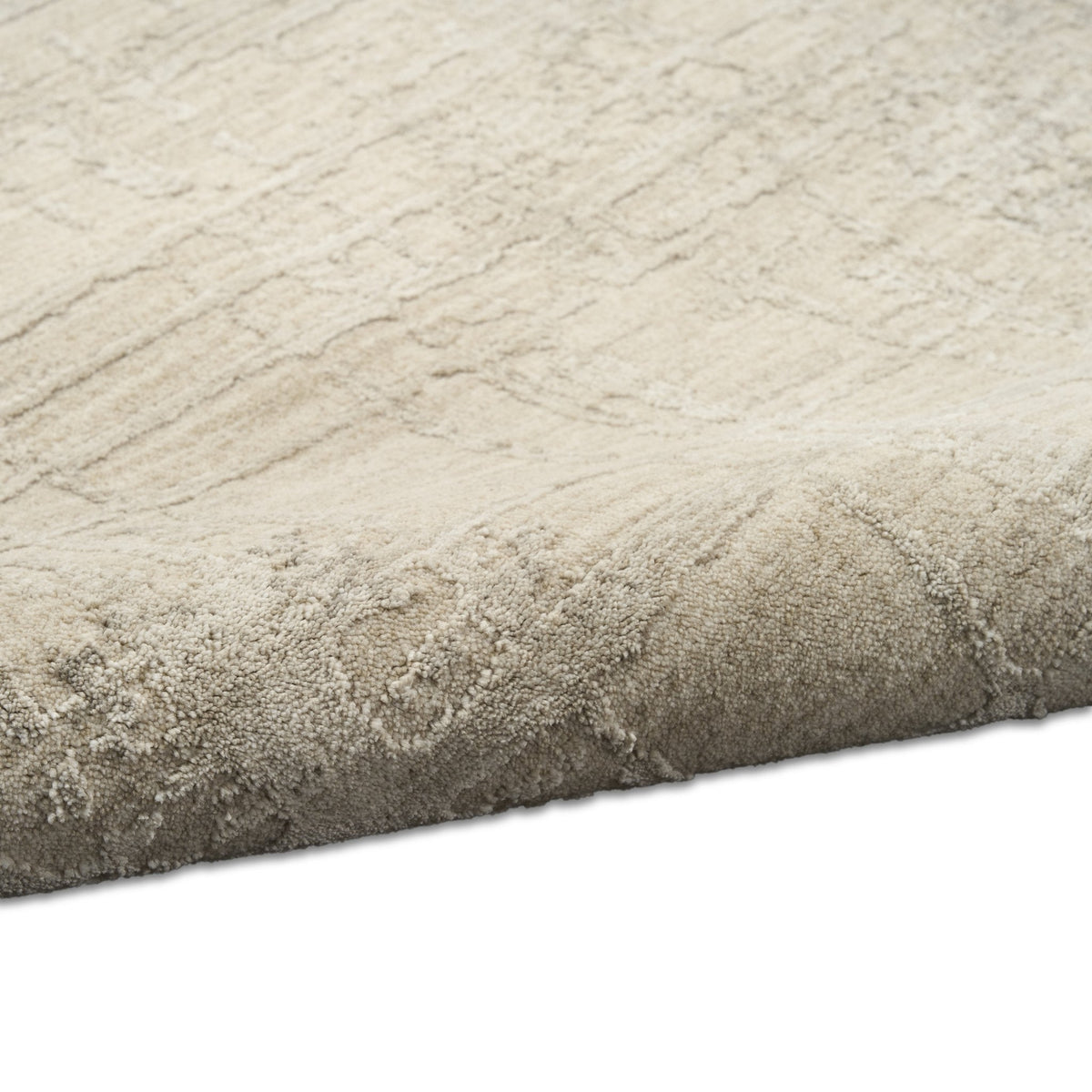 Calvin Klein Latitude LTD01 Ivory Beige rug texture close-up