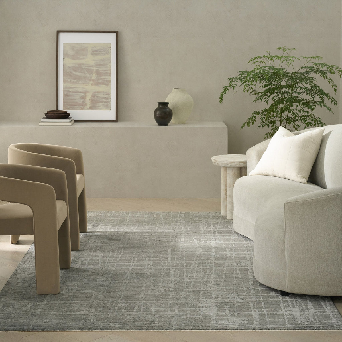 Calvin Klein Latitude LTD01 Slate rug in situ