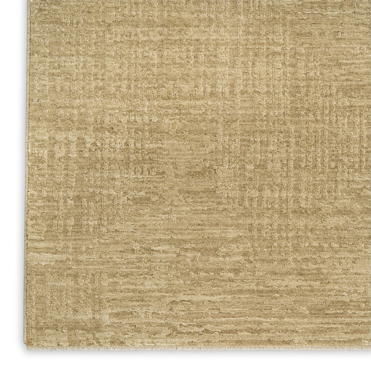 DKNY Madison Square MSQ01 Taupe rug fringe detail