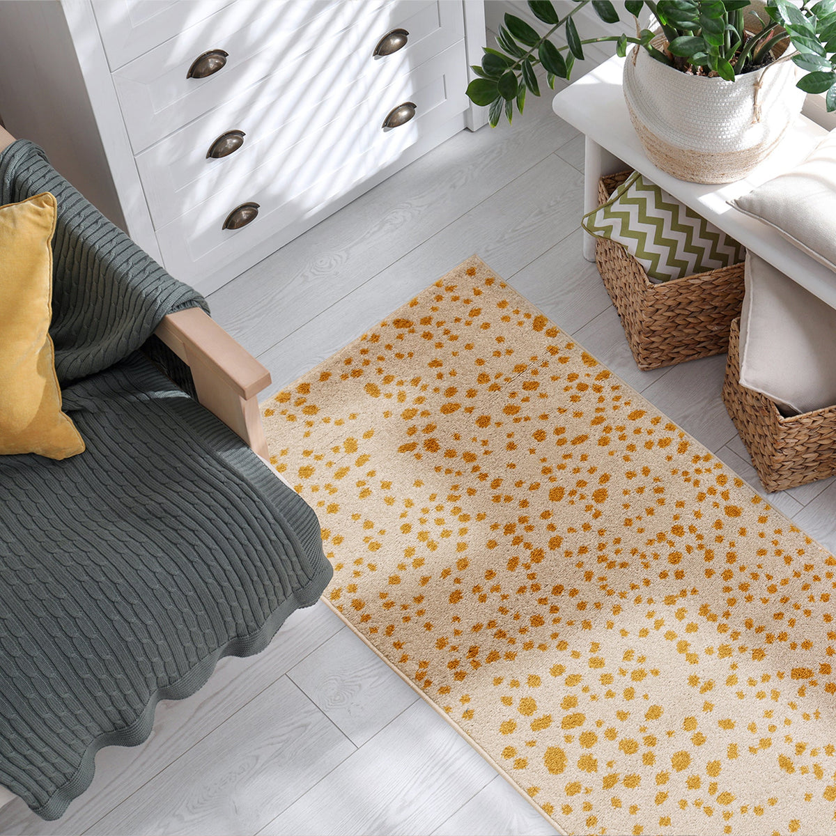 Muse MU12 Yellow Spotty rug