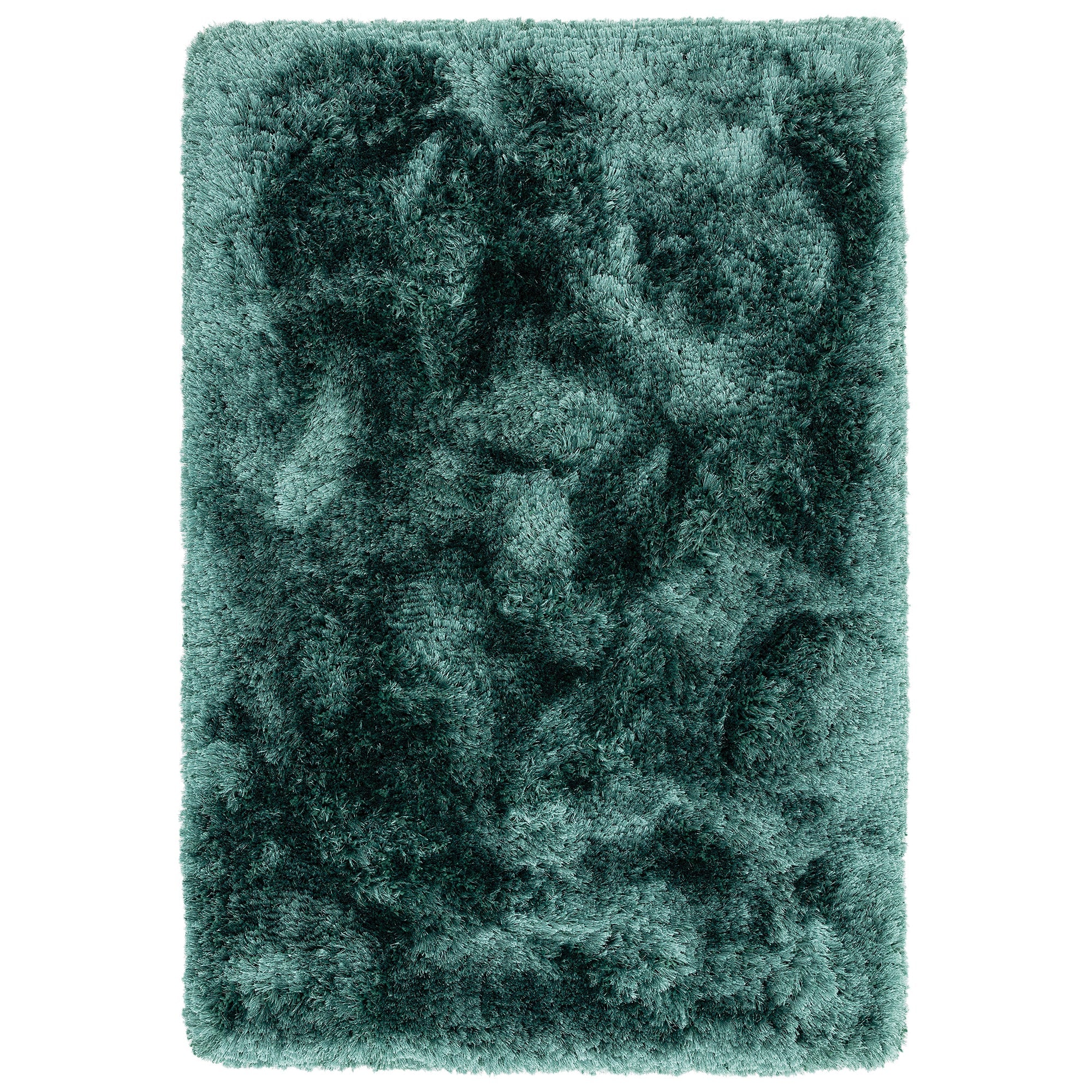 Plush Petrol shaggy rug