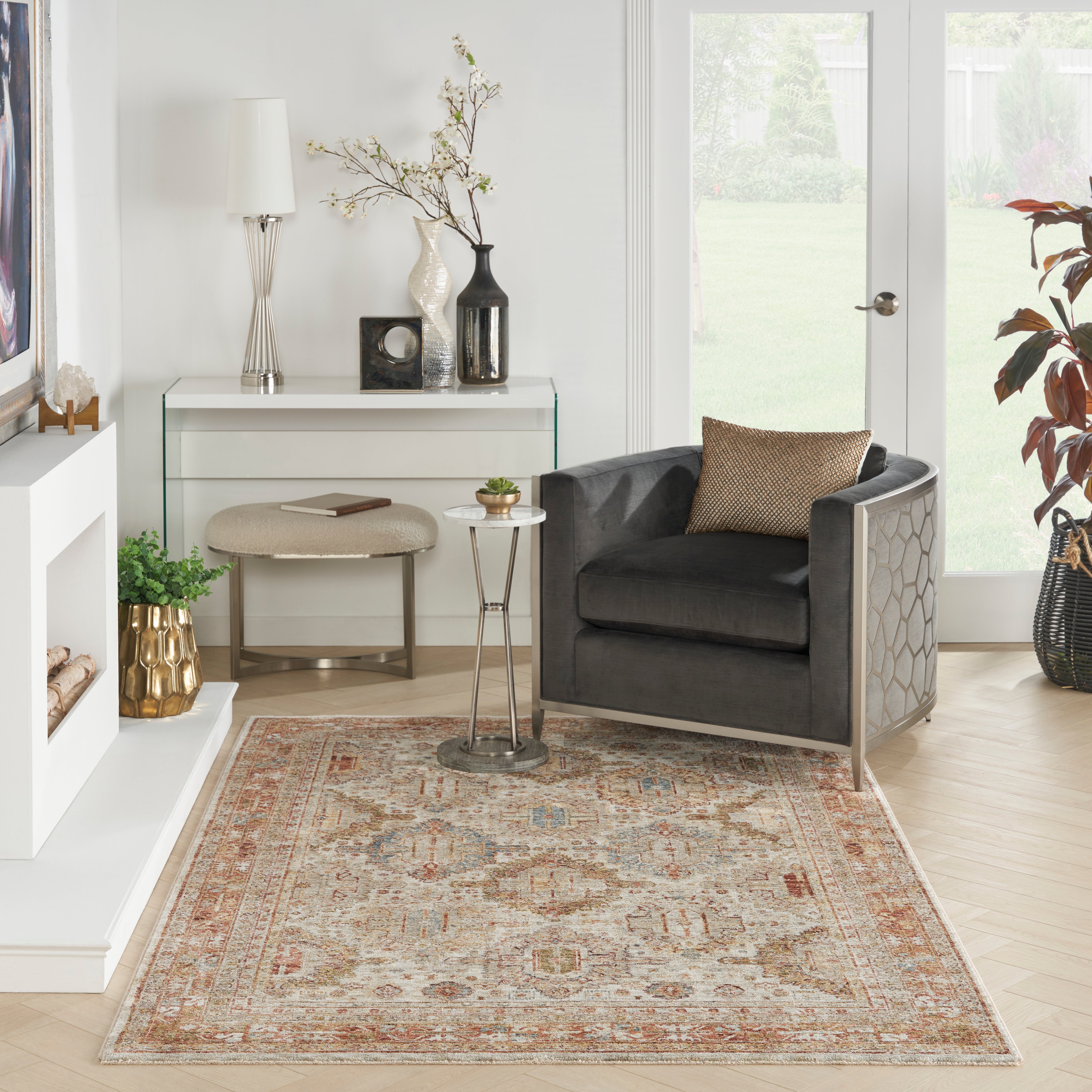 Sahar Shr01 Ivory/Multi