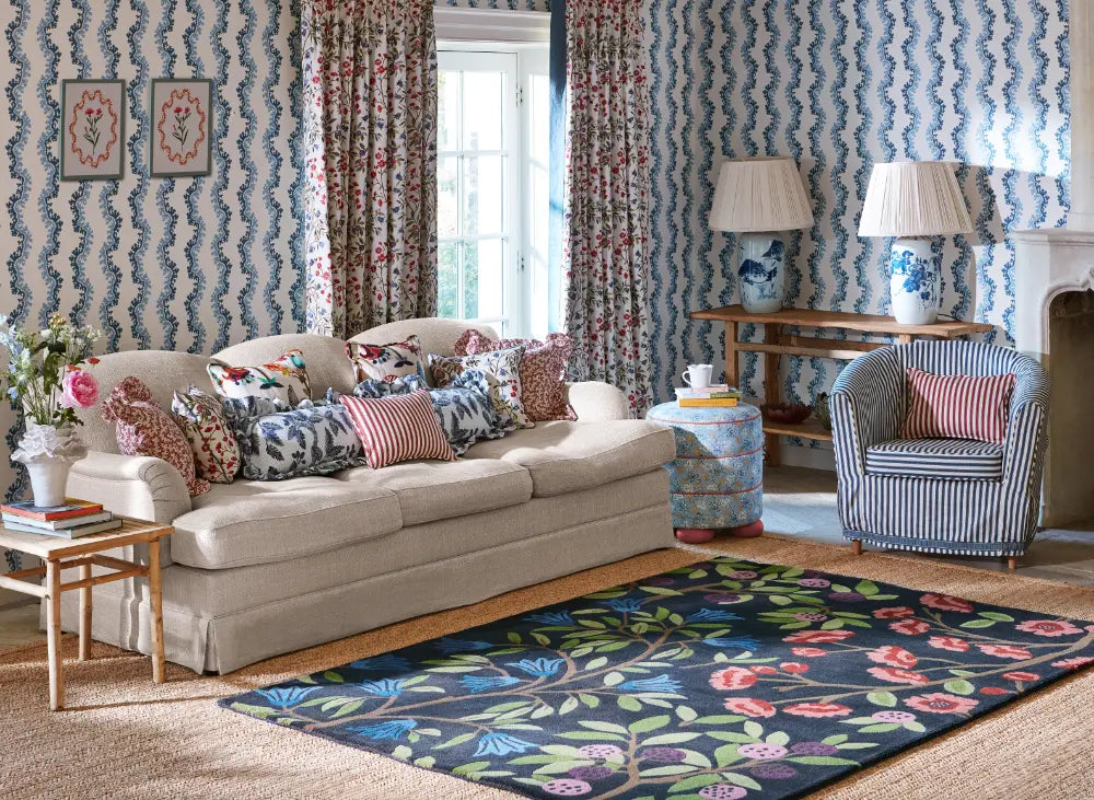 Sanderson Foraging Indigo 146618