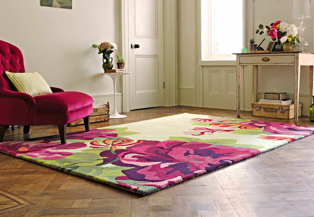 Sanderson Mid Summer Rose 45600