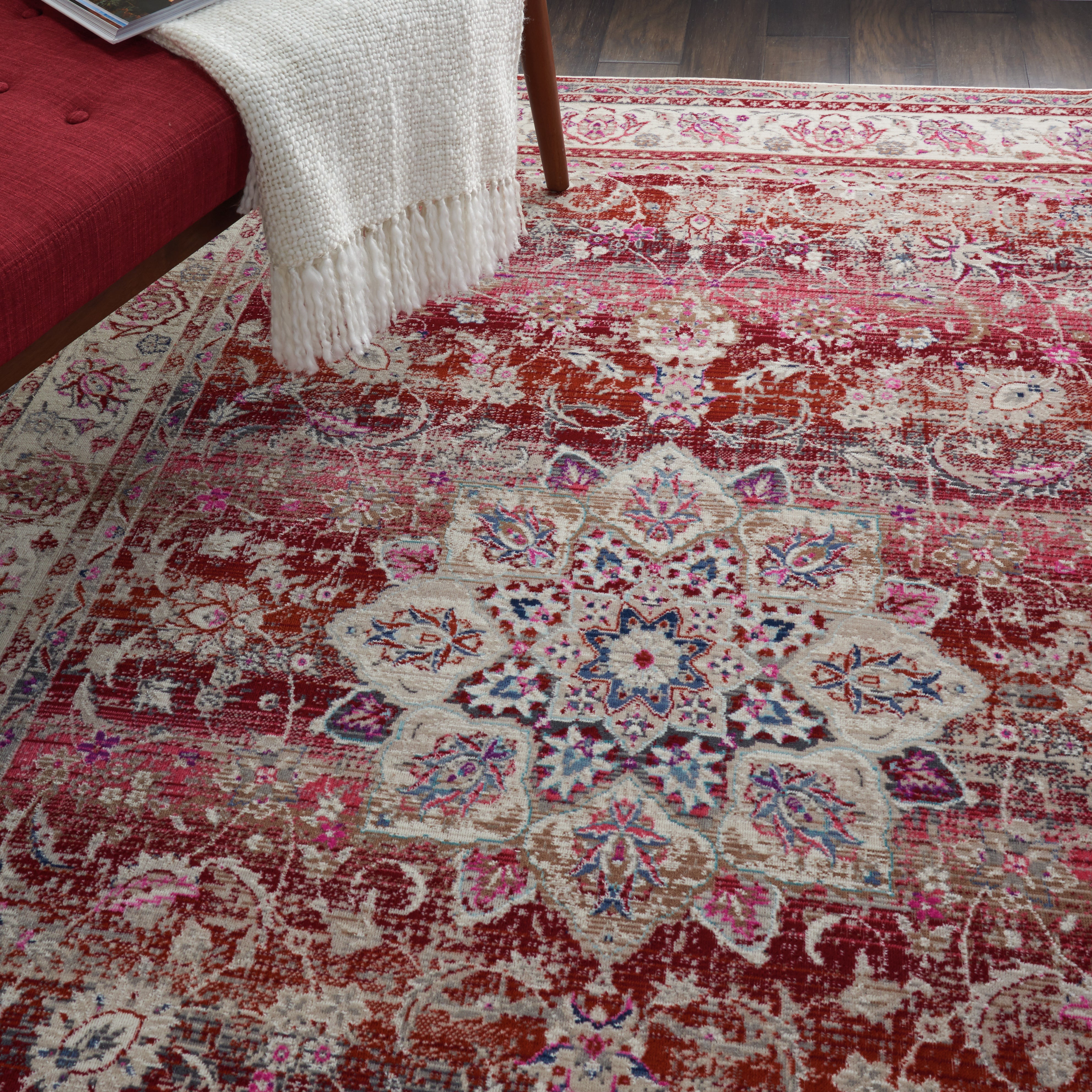 Vintage Kashan VKA 01 Red